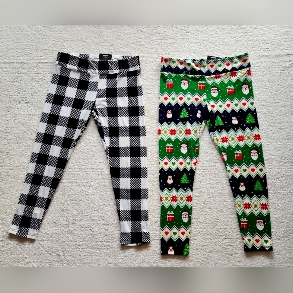 New women's Christmas/ winter velour leggings size XXL
